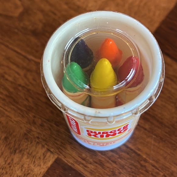 VINTAGE 80S BURGER KING - CRAYON & ERASER SET - Picture 12 of 14